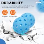 AILANFEI Pickleball Balls 6 Pack | 12 Pack- 40 Holes Outdoor Pickleball with Bag, Perfectly Balanced, High Bounce, Crack-Resistance，USAPA Standard - Multiple Colors (Blue, 6)