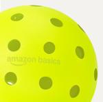 Amazon Basics Outdoor Pickleball Balls, USAPA Approved, Yellow, 3-Pack
