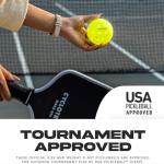 cyclotron P-40 Outdoor Pickleballs – USAPA Approved Pickleball Balls, High Visibility, 40-Hole Precision Design, Durable Seamless HDPE Construction(3 Pack)