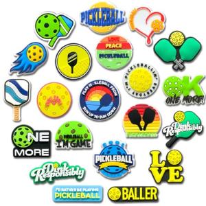 Pickleball Shoe Charms for Croc, Pickleball Shoe Decoration for Shoes Bracelet Wristband Clog Sandals Birthday Party Favors