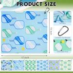 Retrora 6 Pcs Soft Pickleball Towel 15 x 17 Inch Absorbent Fast Drying Towels for Women Sweat Funny Pickleball Gifts for Men Women Hand Towel with Clip