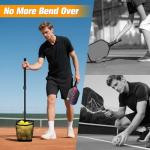 Pickleball Picker Upper Ball Holder, Pickleball Ball Picker Hopper Tube, Pickleball Pickup Tube - Lightweight Pickleball Retriever Collector with Shoulder Strap
