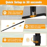 Pickleball Picker Upper Ball Holder, Pickleball Ball Picker Hopper Tube, Pickleball Pickup Tube - Lightweight Pickleball Retriever Collector with Shoulder Strap