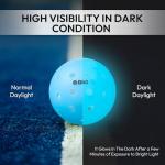 A11N Luminous Pickleballs- USA Pickleball Approved Light Up Outdoor Pickleballs, High Visibility for Nighttime, Durable and Funny Pickleball, 6 Packs