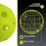 Franklin Sports X-26 Pickleballs - Indoor - 3 Pack - USAPA Approved - Optic