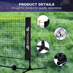 BAGAIL All-in-1 Badminton Net, Height Adjustable (Up to 5.1') Kids Volleyball Net, Quick Setup Sports Net with Portable Bag for Pickleball, Tennis, Pool, Backyard & Indoor Games - 10ft, Yellow