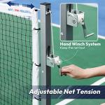 A11N Sports Pro Pickleball Net with Wheels and Hand Winch, Tournament Regulation Size, Anti-Sag Design, Perfect for Outdoor Court & Indoor Gym Floor