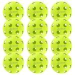 Akiefb Pro-Grade 40-Hole Outdoor/Indoor Pickleball Balls(12Pack) High Bounce, Durable Construction with Wind-Resistant Design, Built for Practice & Rec for Competitive Play(Green)