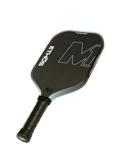 M1 Ethos Pickleball Paddles: USAP and PBCor.43 Approved, 16 MM, Elongated, Thermoformed, T700 Raw Carbon Fiber, Strong Power, Control, and Spin, Superior Paddle Ideal for Beginners to Advanced Players