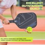 Akiefb Pro-Grade 40-Hole Outdoor/Indoor Pickleball Balls(12Pack) High Bounce, Durable Construction with Wind-Resistant Design, Built for Practice & Rec for Competitive Play(Green)