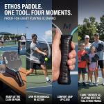 M1 Ethos Pickleball Paddles: USAP and PBCor.43 Approved, 16 MM, Elongated, Thermoformed, T700 Raw Carbon Fiber, Strong Power, Control, and Spin, Superior Paddle Ideal for Beginners to Advanced Players