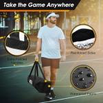 MTEN Pickleball Net, Portable Pickleball Net for Driveway, 22 FT USAPA Regulation Size, Steady Metal Frame, with Carrying Bag for Backyards, Driveways, Outdoor Indoor