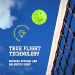 Vigel Premium Outdoor Pickleball Balls Set of 4 - USAPA Approved, Tournament and Competition play, Perfectly Balanced, High Bounce, True Flight, Durable, 40 Hole Pickleball, Ideal for All Skill Levels