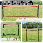 10FT Mini Pickleball Net, 4FT Adjustable Height Dink Training Rebounder Net with Paddles Set of 2, Pickleballs and Carry Bag for Outdoor Indoor Driveway Game, Easy Setup