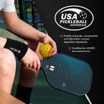 Helium Pro Carbon Fiber Pickleball Paddles - USAPA Certified Pickleball Paddles, High-Spin Texture, Lightweight Honeycomb Core (2 Paddles, 4 Balls, 1 Sports Bag)