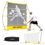 MerryMove Pickleball Practice Rebounder Net: Pickleball Rebounder or 6FT Mini Pickle Ball Net Portable for Outdoor Driveway Backyard and Indoor Garage - 2in1 Trainer for Dink Volley Training