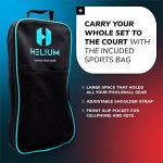Helium Pro Carbon Fiber Pickleball Paddles - USAPA Certified Pickleball Paddles, High-Spin Texture, Lightweight Honeycomb Core (2 Paddles, 4 Balls, 1 Sports Bag)
