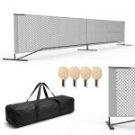 Outdoor Pickleball Net System – 22FT Regulation Net for Driveway with HeavyDuty Metal Frame, 4 Paddles, 4 Outdoor Balls & Carry Bag, Weather Resistant, Portable for Backyard, Park, Beach & Camping
