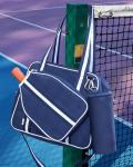 Movker Pickleball Tote Bag for Women Men with Paddle Cover Pocket External Ball Bag and Adjustable Shoulder Strap Fence Hook (Navy)