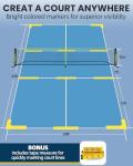 Bltend Pickleball Set - 22FT Regulation Size Portable Net, 4 Pickle Balls, Court Marker, Carry Bag and Tape Measure - Indoor Outdoor Driveway Gifts