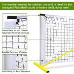TOBWOLF 22x3ft Pickleball Replacement Net, Indoor Outdoor Pickleball Nets for Most Free-Standing Pickle Ball Frame, Official Regulation Size Net for Portable Pickleballs Nets System