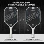Selkirk Sport SLK Halo Pro Pickleball Paddle | Raw Carbon Fiber Pickleball Paddles with a Rev-Core Power Polymer Core | Designed for Ultimate Spin & Power | Black