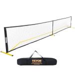VEVOR Portable Pickleball Net System, 22FT Regulation Size Net, Weather Resistant Steady Metal Frame & Strong PE Net, Outdoor Game Sports Net with Carrying Bag, Easy Setup, Play in Backyard Driveway