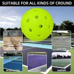 HTPICK 3-Pack Premium Pickleball Balls | Crack-Resistant | 40 Holes Outdoor Pickle Balls | High Bounce, Perfectly Balanced Pickle Ball for Tournament Play | Advanced Aerodynamics |
