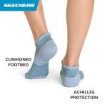Skechers Women's 3-Pack Pickleball Low Cut Socks, Blue Combo, 9-11
