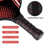 OLANNY Pickleball Paddles Set of 4 Pickleball Rackets Graphite Pickleball Set Polymer Honeycomb CoreLightweight Pickleball Set Includes 4 Pickleball Paddles + 4 Balls + 1 Pickleball Bag