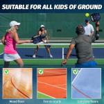 LEEKEY Pickleball Balls- 40 Hole Outdoor Pickleballs,4/12 Pack Pickleballs Set with Mesh Bag, High Bounce & Durable Pickle Balls,Pickleball Accessories,Sports Gift (4PCS)