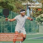 Pickleball Paddle - 3K Raw Carbon Fiber Surface (CFS) + Carbon Abrasion Surface (CAS) with High Grit & Spin, Sure-Grip Elongated Handle, Pickle Ball Paddle with 16mm Polypropylene Honeycomb Core