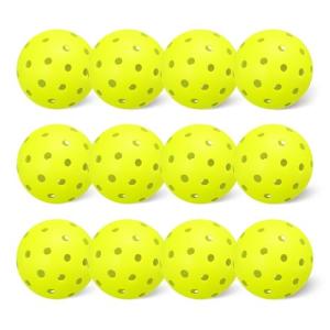 Amazon Basics Outdoor Pickleball Balls, USAPA Approved, Yellow, 12-Pack