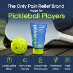 PickleBalm Pickleball Post-Game Muscle Pain Relief Cream with 4% Lidocaine, Arnica, Menthol, Cucumber Seed Extract for Shoulders, Knees, Wrists, and More, 4oz Cream