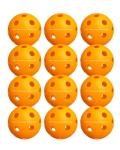 Warping Point Indoor Pickleball Balls, 12 Pack 26 Holes Orange PickleBalls, Meet USAPA Specifications, High Bounce Durable Practice Pickle Ball for Beginners Intermediate Player