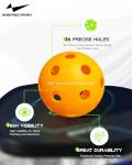 Warping Point Indoor Pickleball Balls, 12 Pack 26 Holes Orange PickleBalls, Meet USAPA Specifications, High Bounce Durable Practice Pickle Ball for Beginners Intermediate Player