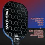 Feel my rhythm Pickleball Paddles Set of 2 with 4 Balls - USAPA Approved Fiberglass Surface, Lightweight, Non-Slip Grip - Premium Paddle Set for All Skill Levels Indoor & Outdoor (Black)
