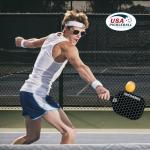 Feel my rhythm Pickleball Paddles Set of 2 with 4 Balls - USAPA Approved Fiberglass Surface, Lightweight, Non-Slip Grip - Premium Paddle Set for All Skill Levels Indoor & Outdoor (Black)