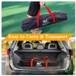 Portable Pickleball Net with Wheels, 22FT Regulation Size Pickle Ball Net with Pickleballs, Carry Bag for Home, Driveway, Backyard, Indoor or Outdoor