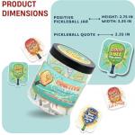 Positive Pickleball Jar With 60 Affirmation Cards, Emotional Support, Funny Pickleball Gifts for Women, Cute Pickleball Ball Paddles Decorations