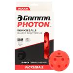 Gamma Photon Indoor Pickleballs, 26 Holes for Precise Indoor Flight, USAPA Approved Pickle Ball for Tournament Play, High Visibility, Durable, Consistent Bounce, Red