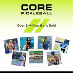 CORE Pickle ball Balls for Professionals and All Levels of Play Balls with 40 Holes -USA Pickle ball Approved Durable Outdoor Pickle ball (12 Balls)