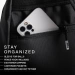 JOOLA Everyday Sling Bag - Lightweight Pickleball Backpack holds 2 Paddles - Crossbody Sports Bag with Water Bottle Pocket & Hideaway Carabiner - Court Ready, Travel Friendly