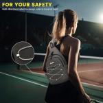 G4Free Ivory Pickleball Sling Bag, Women's Crossbody Sports Bag, Lightweight Paddle Cover, 5.5" W x 10.5" L x 18.5" H