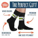 Lavley Funny Pickleball Socks for Adults - Colorful Novelty Gifts for Men, Women, & Teens - Crew Length, One Size Fits Most (US, Alpha, One Size, Regular, Regular, Pickleball Legend)