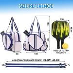 MANUEKLEAR Crossbody Sling PickleballBag Tote, Pickleball Bags for Women and Men, Pickleball Bags for Ladies (Modern Minimalism)