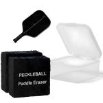 Pickleball Paddle Eraser, 2 Pack Pickleball Paddle Cleaner for Raw Carbon Fiber Paddles Rubber Bar for Fast Residue and Dirt Removal, Pickleball Accessories Eliminates Ball Residue, Dirt, Scratches