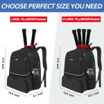 Ytonet Tennis Bag Tennis Backpack for Women Men 2 Rackets with Insulated Pocket Ventilated Shoe Compartment