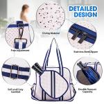 MANUEKLEAR Crossbody Sling PickleballBag Tote, Pickleball Bags for Women and Men, Pickleball Bags for Ladies (Modern Minimalism)