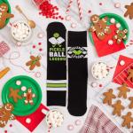 Lavley Funny Pickleball Socks for Adults - Colorful Novelty Gifts for Men, Women, & Teens - Crew Length, One Size Fits Most (US, Alpha, One Size, Regular, Regular, Pickleball Legend)